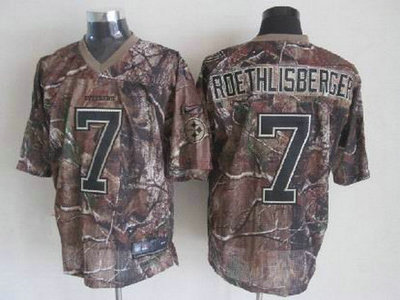 Nike Pittsburgh Steelers 7 Ben Roethlisberger Camo 2012 Nike NFL Elite Jersey