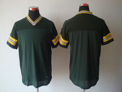 Nike Green Bay Packers Blank Green Elite Jersey