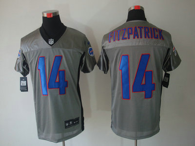 Nike Buffalo Bills 14 Ryan Fitzpatrick Gray Elite Jersey
