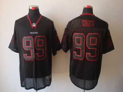 Nike Houston Texans 99 J.J. Watt Lights Out Black 2012 Nike NFL Elite Jersey