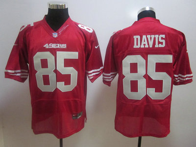 San Francisco 49ers 85 Vernon Davis red 2012 Nike NFL Elite Jerseys 