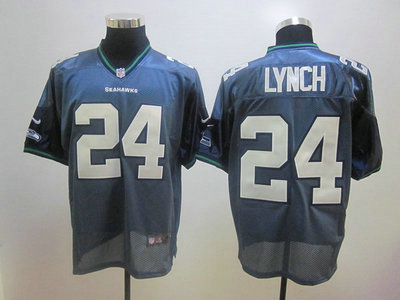 Nike Seattle Seahawks 24 LYNCH blue 2012 Nike NFL Elite Jerseys