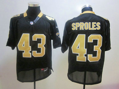 New Orleans Saints 43 Darren Sproles black 2012 Nike NFL Elite Jerseys 