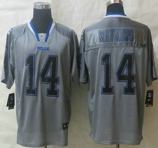 2014 NFL Draft Nike Buffalo Bills #14 Sammy Watkins Lights Out Grey Elite Jersey