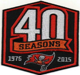 2015 Tampa Bay Buccaneers 40TH Anniversary Patch