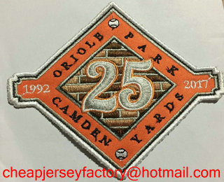 2017 Baltimore Orioles Camden Yards 25th Anniversary Commemorative Patch