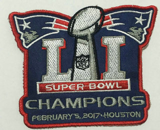 2017 Super Bowl LI Champions New England Patriots Championship Patch