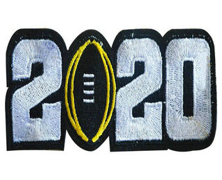 2020 College Football National Championship Game Jersey White Number Patch