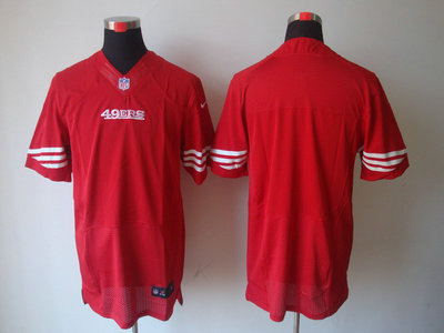 Nike San Francisco 49ers Blank Red Elite Jersey 