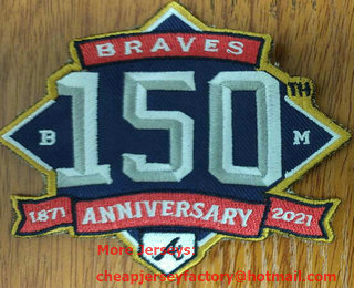 Atlanta Braves 150th Anniversary Patch