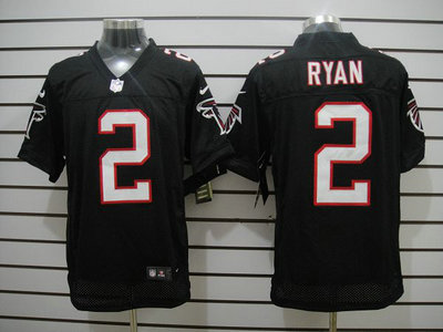 Nike Atlanta Falcons 2 Matt Ryan Black 2012 Nike NFL Elite Jerseys