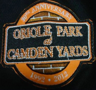 Baltimore Orioles Camden Yards 20th Annivesary Patch