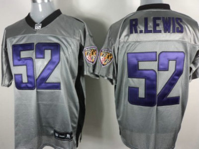 Baltimore Ravens 52 Ray Lewis Gray Jersey