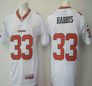 CFL BC Lions #33 Andrew Harris Orange Jersey