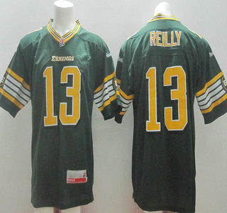 CFL Edmonton Eskimos #13 Mike Reilly Green Jersey