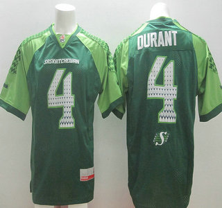 CFL Saskatchewan Roughriders #4 Darian Durant New Style Green Jersey