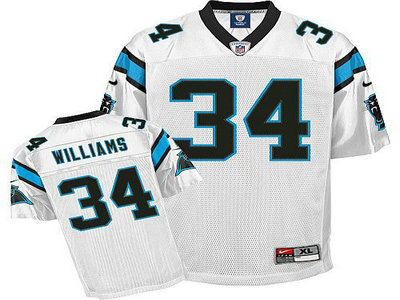 Carolina Panthers 34 DeAngelo Williams White 2012 Nike NFL Elite Jerseys 