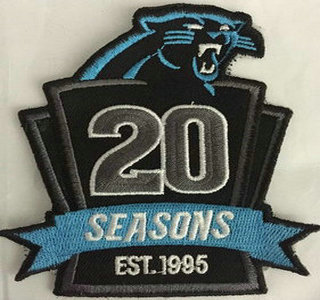 Carolina Panthers 20th Anniversary Patch