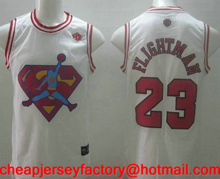 Chicago Bulls #23 Flightman White Swingman Jersey
