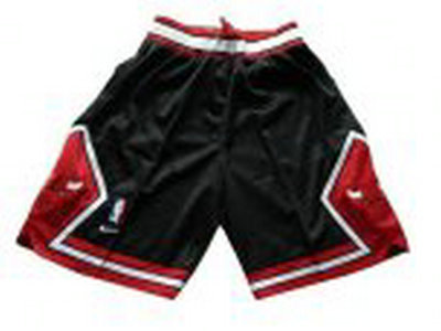 Chicago Bulls No.23 Michael Jordan Black Shorts