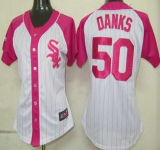 Chicago White Sox #50 John Danks 2012 Fashion Womens by Majestic Athletic Jersey Chicago White Sox #50 John Danks 2012 Fashion Womens by Majestic Athletic Jersey