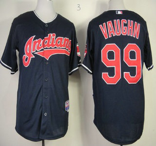 Cleveland Indians #99 Rick Vaughn 2013 Navy Blue Jersey