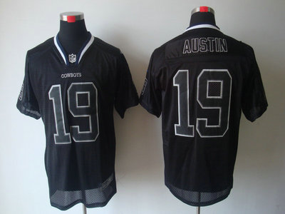 Nike Dallas Cowboys 19 Miles Austin Lights Out Black 2012 Nike NFL Elite Jersey