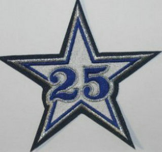 Dallas Cowboys 25th Anniversary Patch