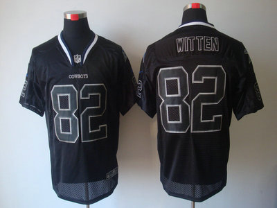 Nike Dallas Cowboys 82 Jason Witten Lights Out Black 2012 Nike NFL Elite Jersey