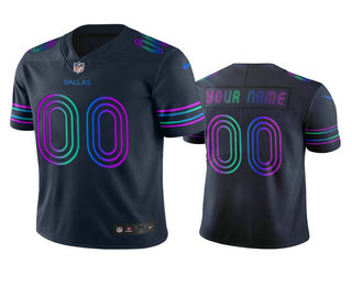 Dallas Cowboys Custom Navy Vapor Limited City Edition Jersey