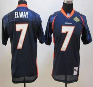 Denver Broncos #7 John Elway Blue Throwback Youth Jersey