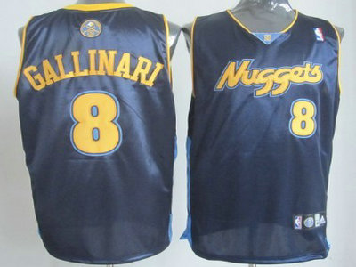 Denver Nuggets 8 Danilo Gallinari Navy Blue Authentic Jersey