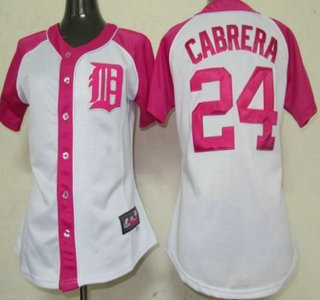 Detroit Tigers #24 Miguel Cabrera 2012 Fashion Womens Jersey