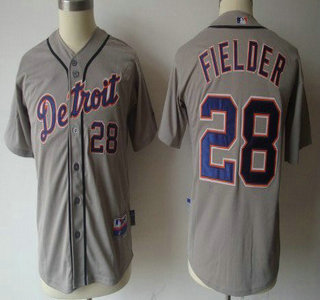Detroit Tigers #28 Prince Fielder Gray Kids Jersey