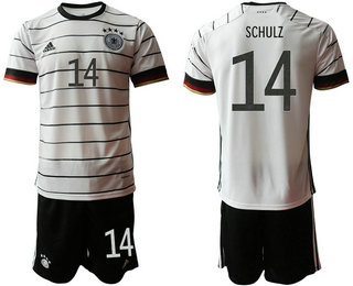 Germany 14 SCHULZ Home UEFA Euro 2020 Soccer Jersey
