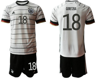 Germany 18 GORETZKA Home UEFA Euro 2020 Soccer Jersey