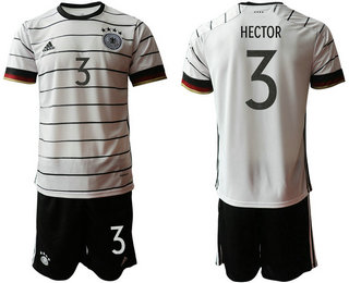 Germany 3 HECTOR Home UEFA Euro 2020 Soccer Jersey