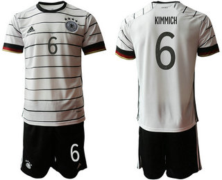 Germany 6 KIMMICH Home UEFA Euro 2020 Soccer Jersey