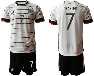 Germany 7 DRAXLER Home UEFA Euro 2020 Soccer Jersey