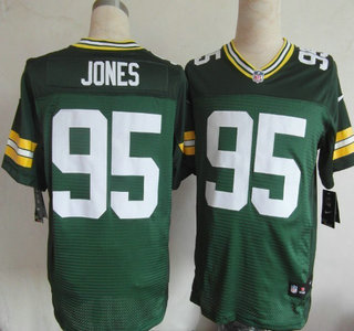 Nike Green Bay Packers #95 Datone Jones Green Elite Jersey