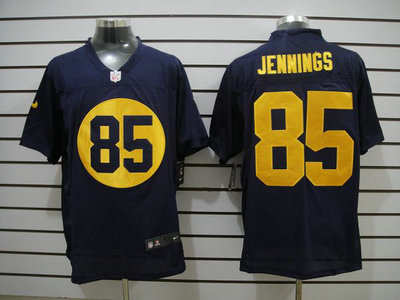 Green Bay Packers 85 Greg Jennings Navy Blue 2012 Nike NFL Elite Jerseys