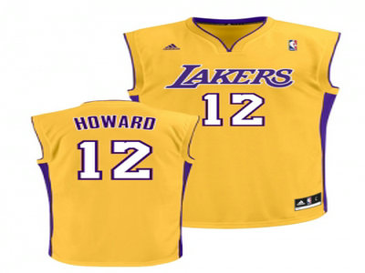 Los Angeles Lakers 12 Dwight Howard Yellow NBA Basketball Jersey
