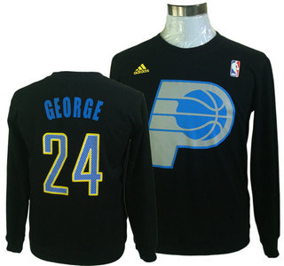 Indiana Pacers #24 Paul George Black Hoody