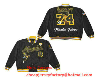 LEGEND MAMBA BRYANT 8-24 BLACK SATIN JACKET 2