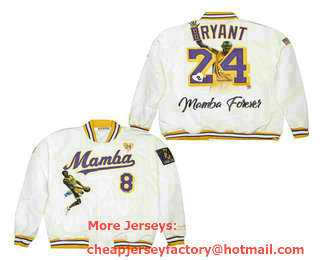 LEGEND MAMBA BRYANT 8-24 WHITE SATIN JACKET