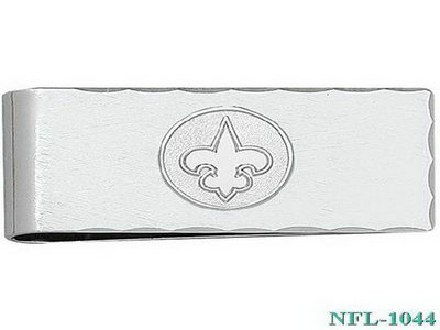 LogoArt New Orleans Saints 78 Inch X 2 Inch Sterling Silver Money Clip