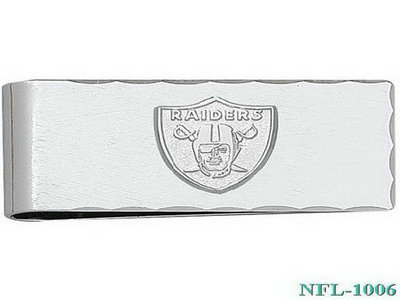 LogoArt Oakland Raiders 78 Inch X 2 InchSterling Silver Money Clip