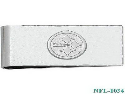 LogoArt Pittsburgh Steelers Sterling Silver 58 Inch Money Clip