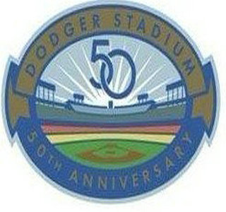 Los Angeles Dodgers Dodger Stadium 50th Anniversary Patch