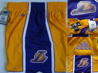 Los Angeles Lakers Yellow Shorts
